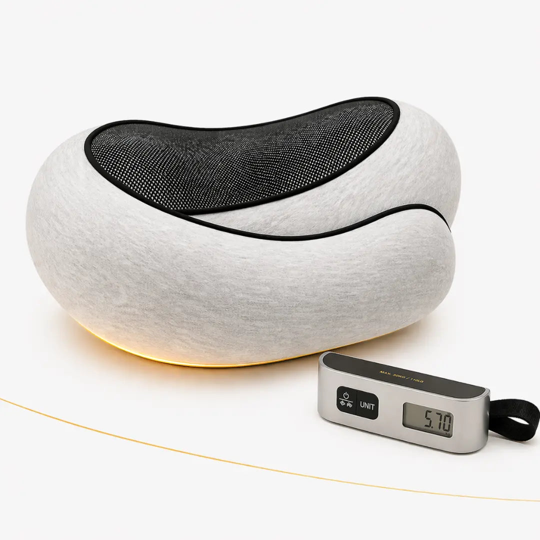 Oreiller cervical et balance digitale de voyage — accessoires cabine Olyneia