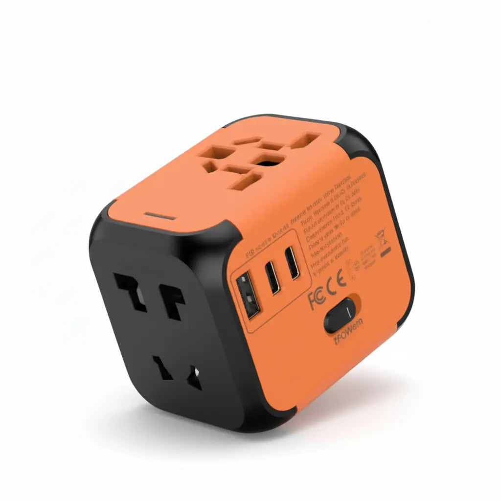 Adaptateur de voyage universel Olyneia — USB + USB-C Olyneia