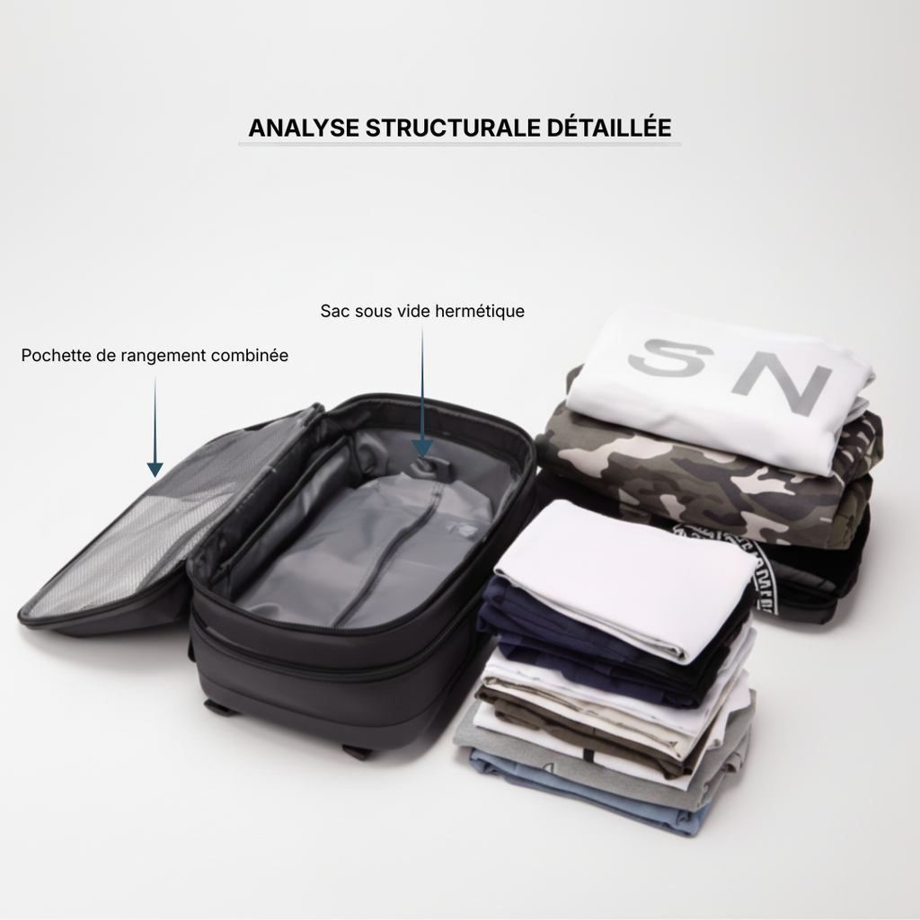 Sac Cabine Olyneia Voyager Pro – Antivol TSA, Compression Sous Vide, Extensible 55L Olyneia