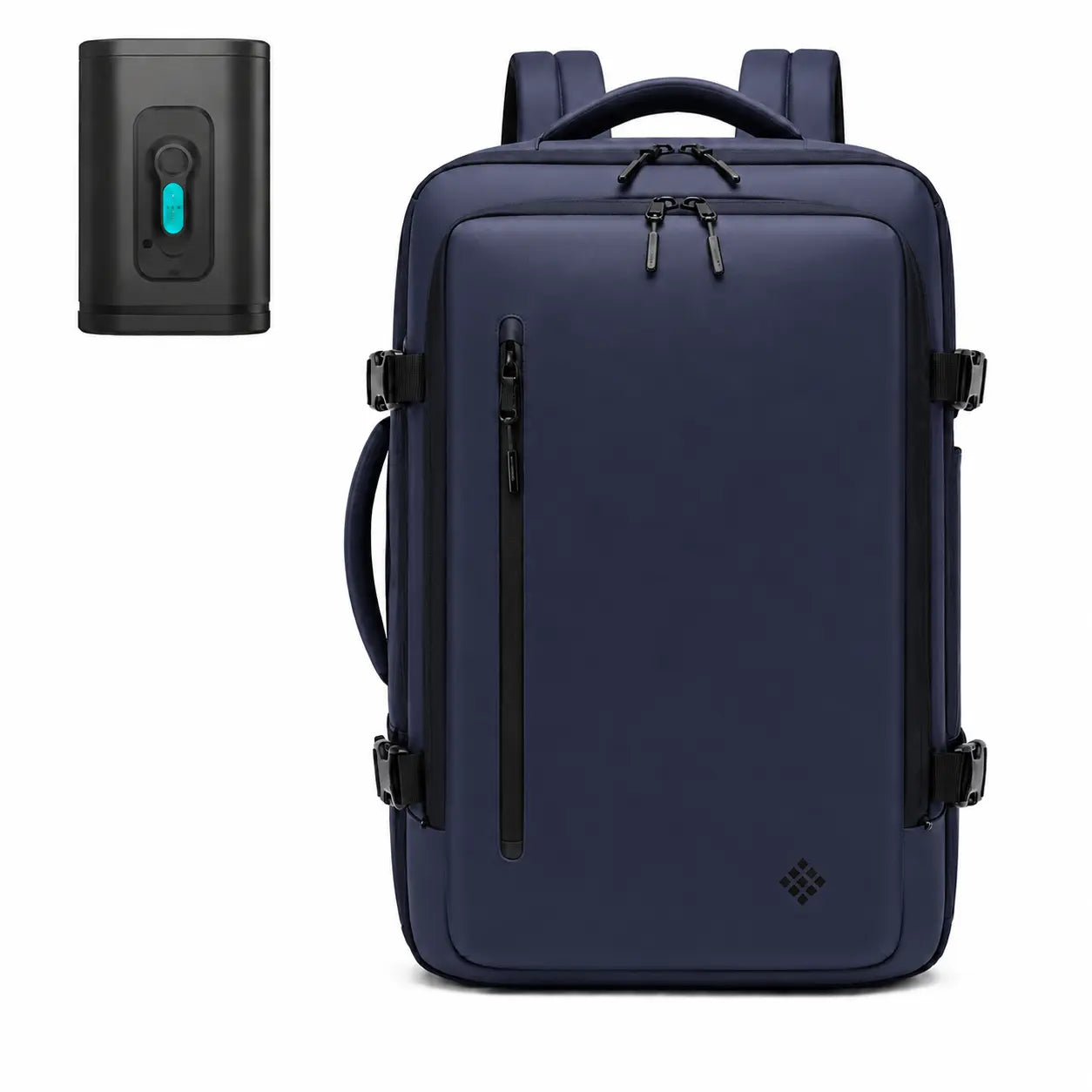 Sac Cabine Escale 35L bleu marine avec pompe — sac compressible courts séjours — Olyneia