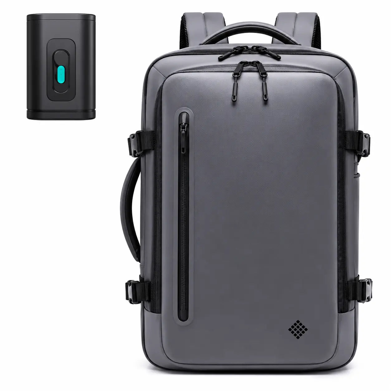Sac Cabine Escale 35L gris avec pompe USB — bagage à main compressible voyage court — Olyneia