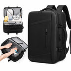 Sac cabine Voyageur Connect 55L étendu avec extension 10 cm — compression sous vide manuelle pour augmenter la capacité de rangement