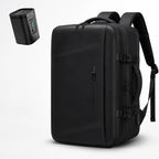 Sac cabine Olyneia Voyageur Connect 55L noir avec pompe USB rechargeable incluse