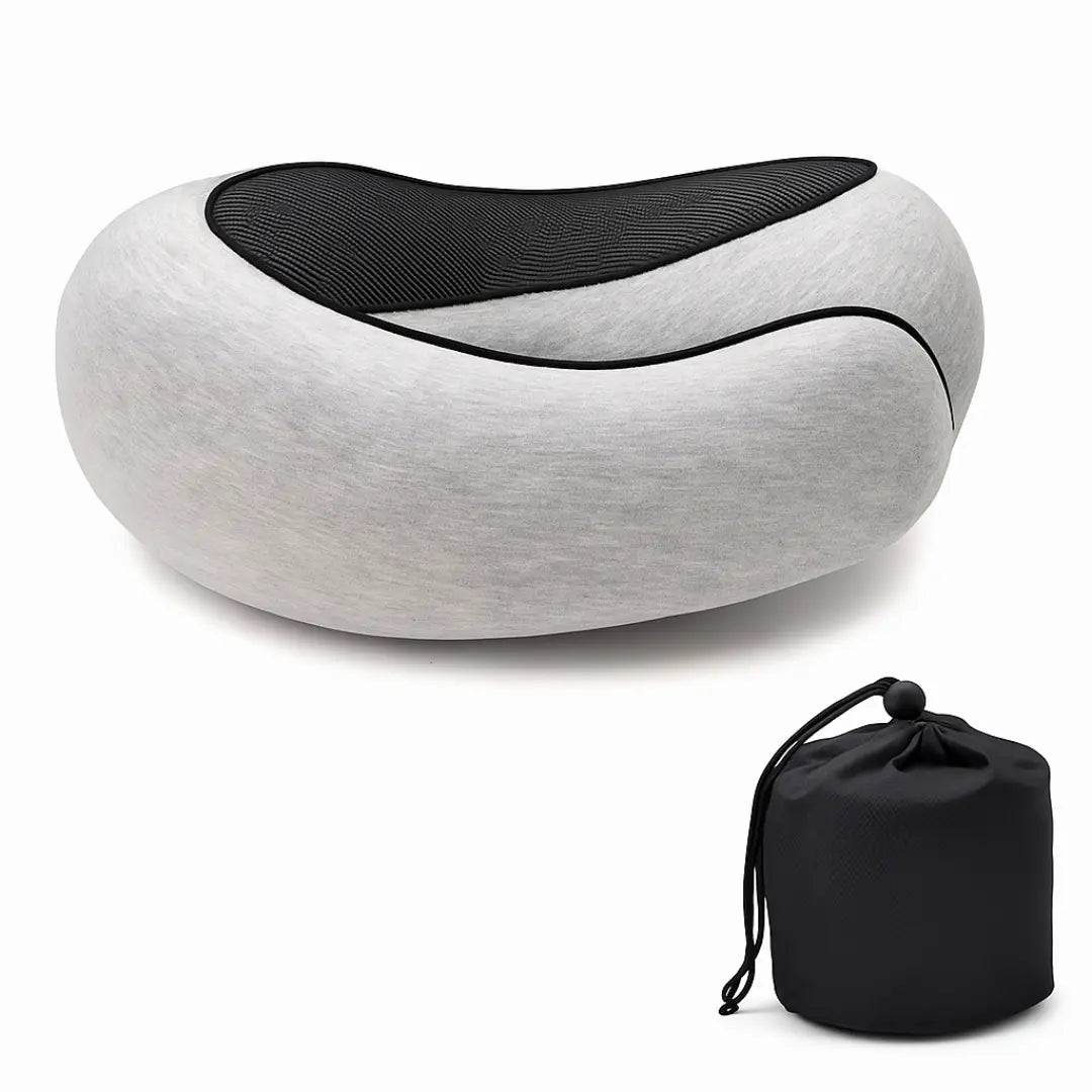 Oreiller de voyage Olyneia – Mémoire de forme ergonomique Olyneia